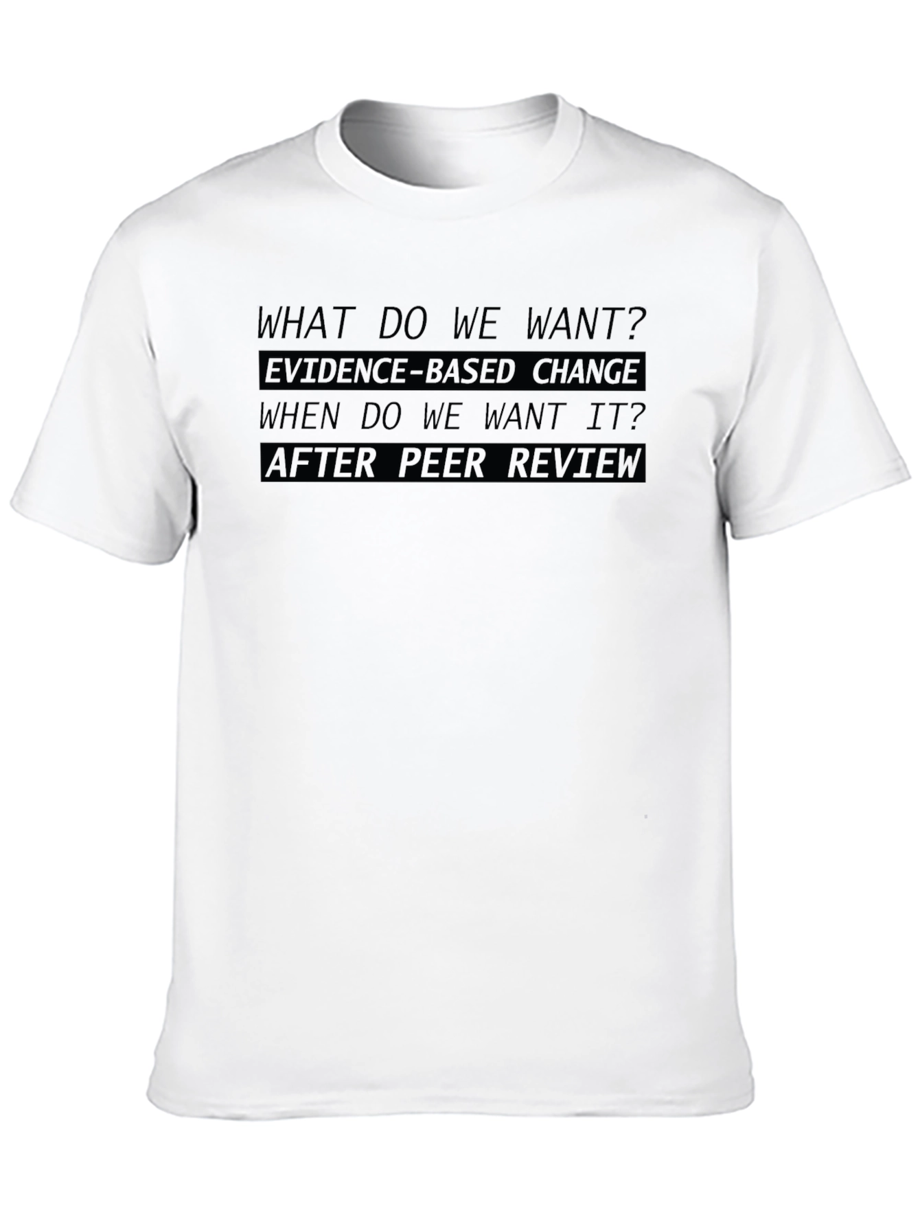 Evidence-Based Change T-Shirt - After Peer Review
