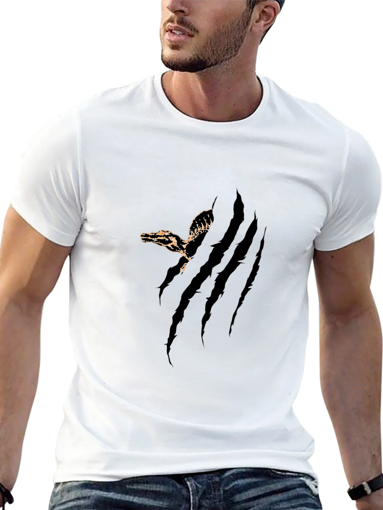 Mens Clawed Reptile Graphic Tee