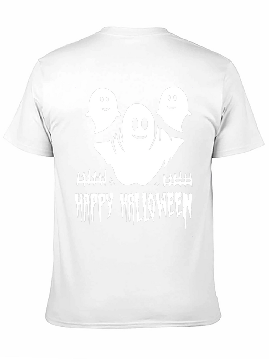 Ghostly Greetings Tee: Happy Halloween Shirt