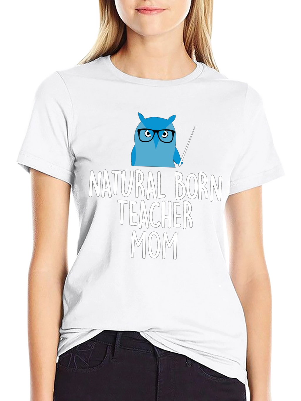 Natural Born Teacher Mom T-Shirt