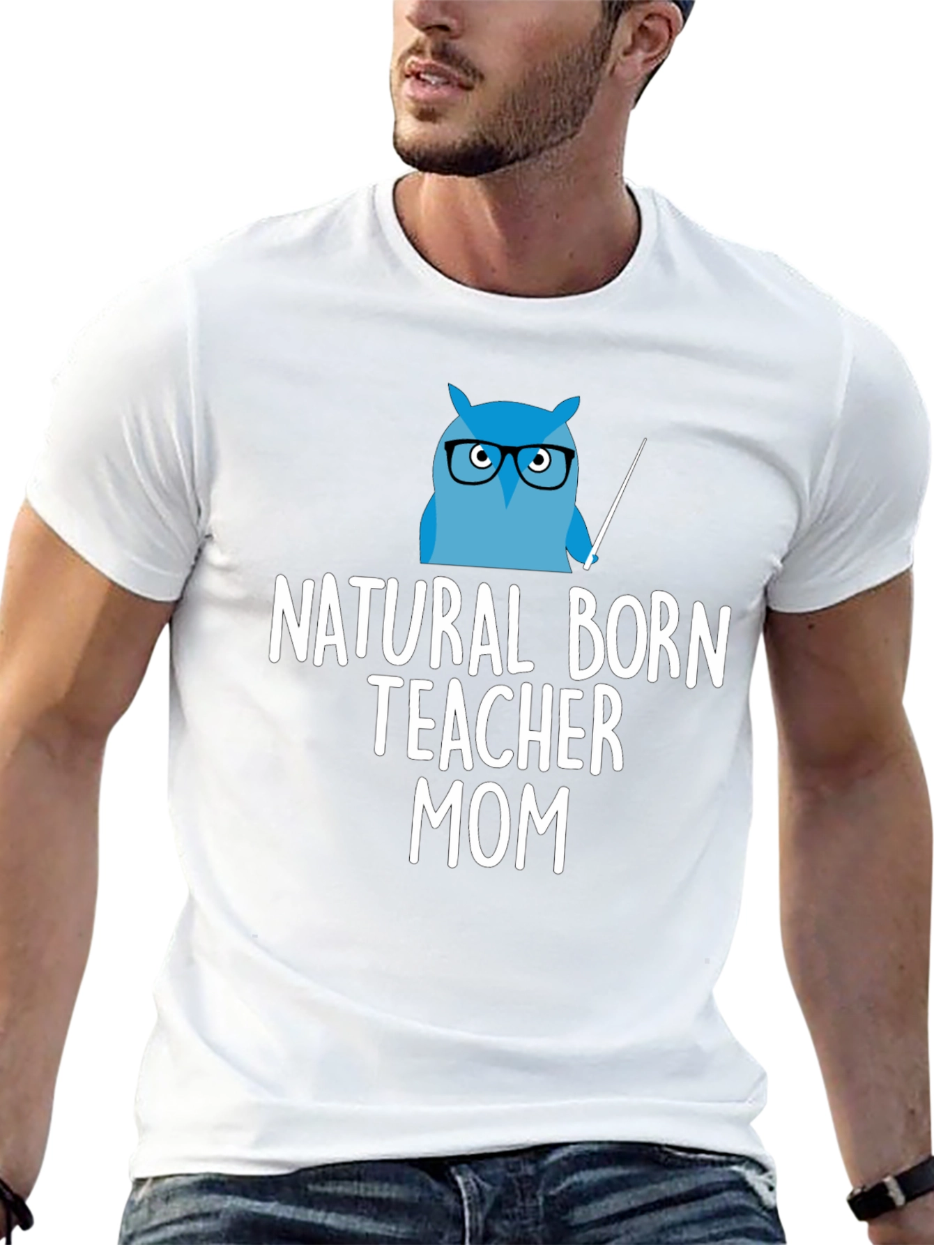Natural Born Teacher Mom T-Shirt