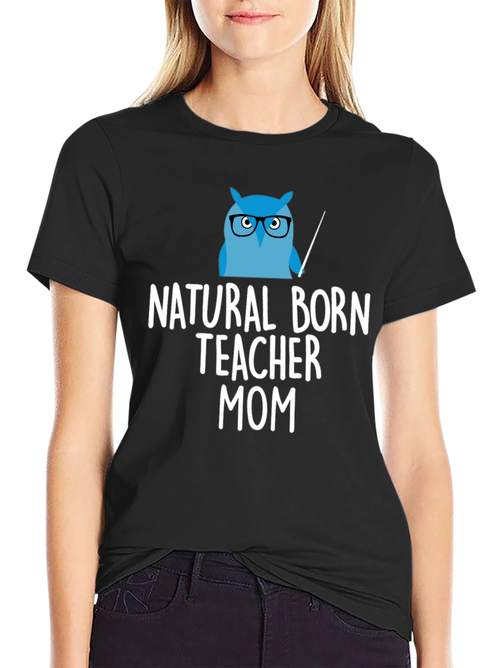 Natural Born Teacher Mom T-Shirt