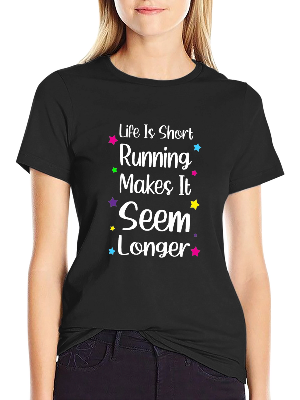 Running Makes It Seem Longer Graphic T-Shirt