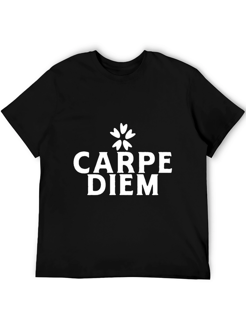Carpe Diem Black Graphic T-Shirt