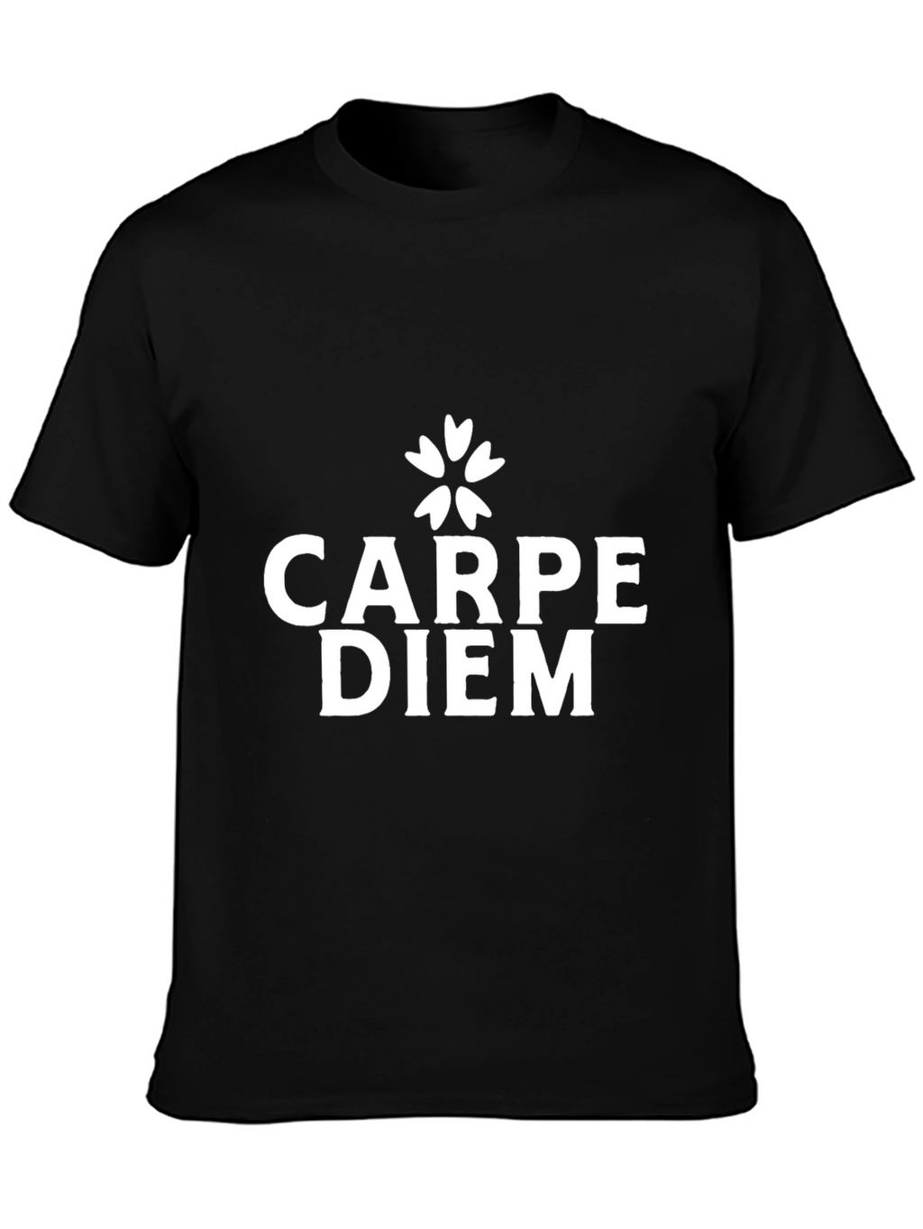 Carpe Diem Black Graphic T-Shirt