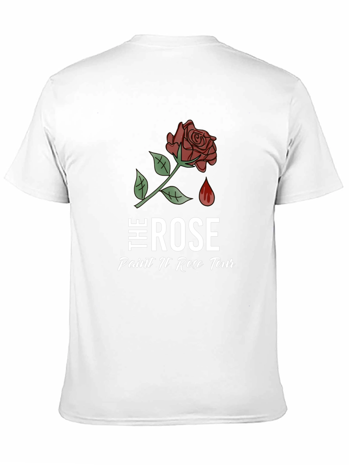 The Rose Paint N Rose Tour Black T-Shirt