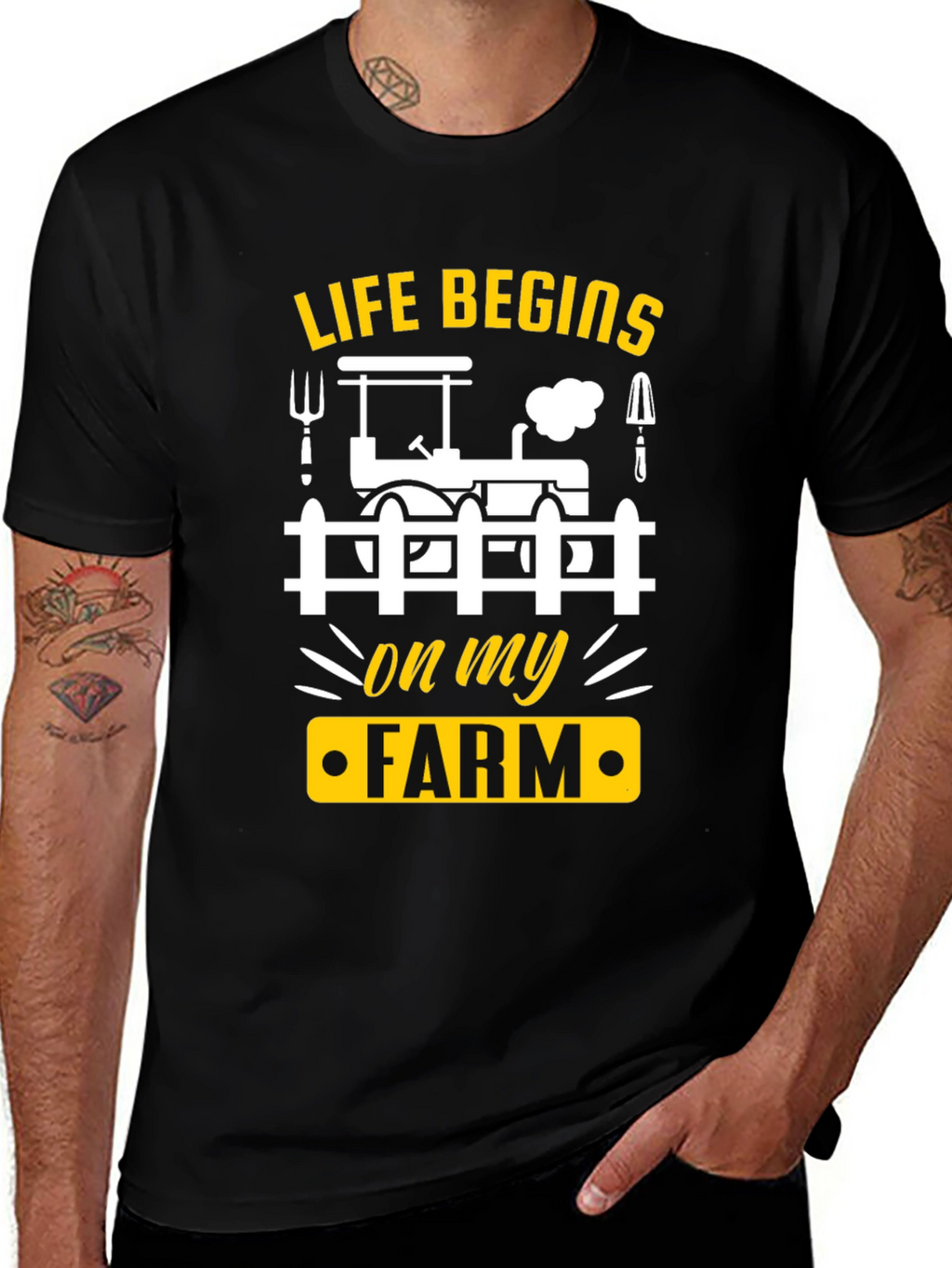 Life Begins On My Farm T-Shirt