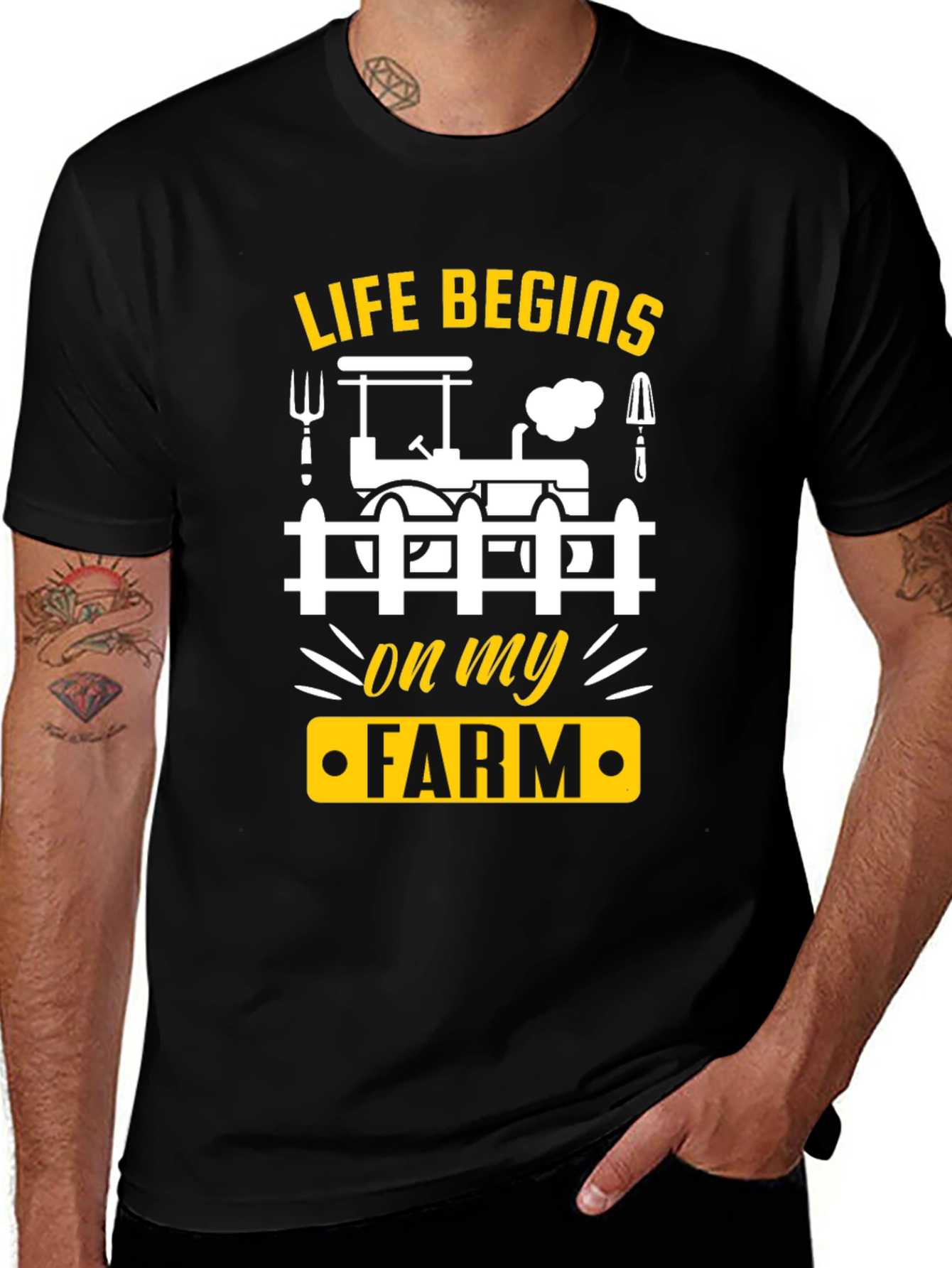 Life Begins On My Farm T-Shirt