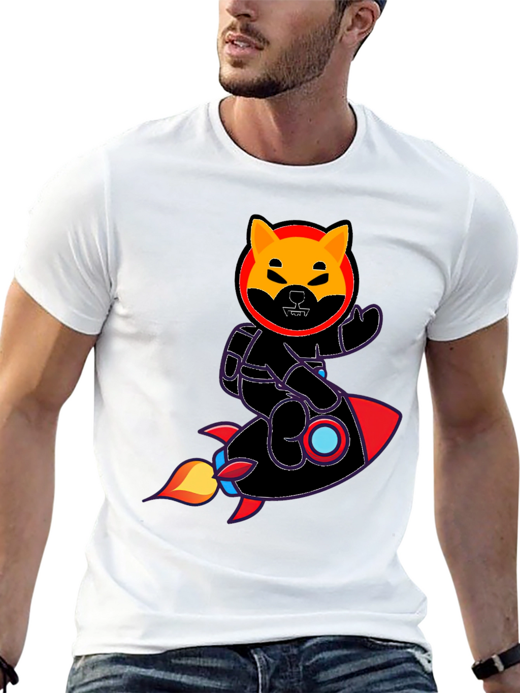 Shiba Inu Rocket T-Shirt - Crypto Doge Meme Tee