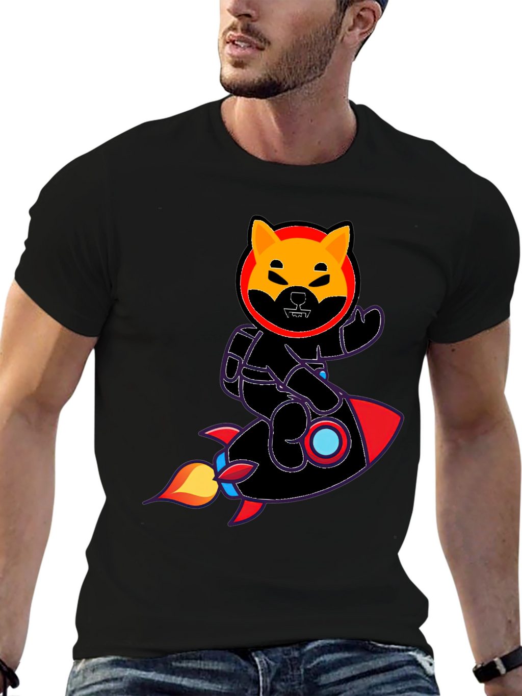 Shiba Inu Rocket T-Shirt - Crypto Doge Meme Tee