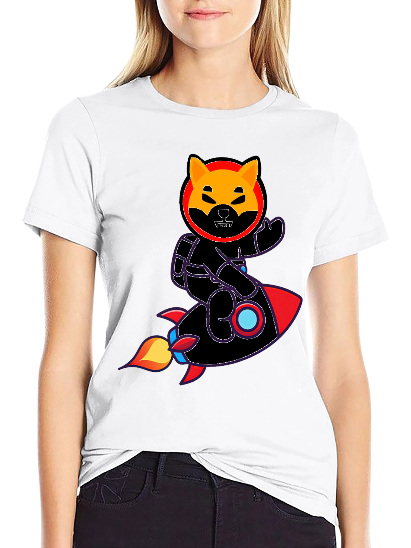 Shiba Inu Rocket T-Shirt - Crypto Doge Meme Tee