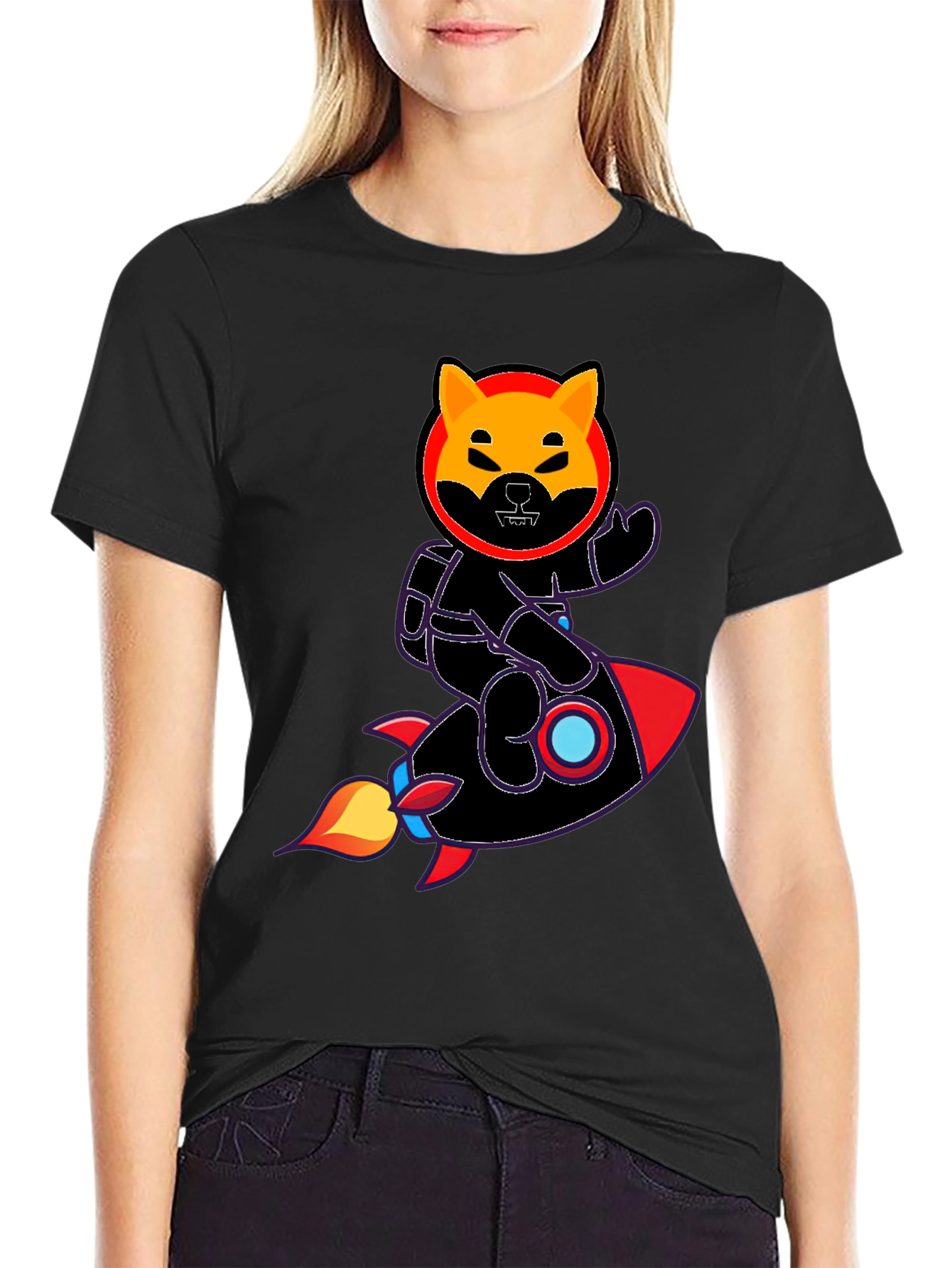Shiba Inu Rocket T-Shirt - Crypto Doge Meme Tee