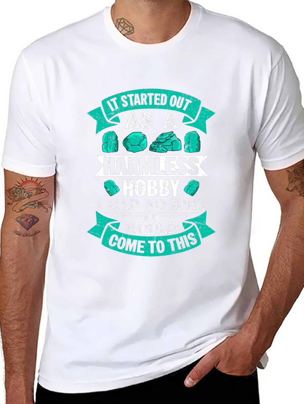 Harmless Hobby Rock Collecting Graphic Tee