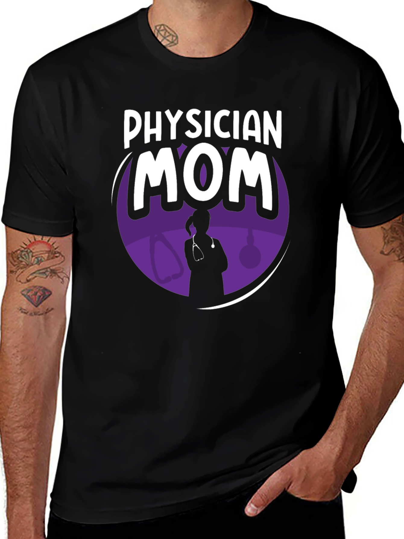 Physician Mom Graphic T-Shirt - Stylish & Comfortable
