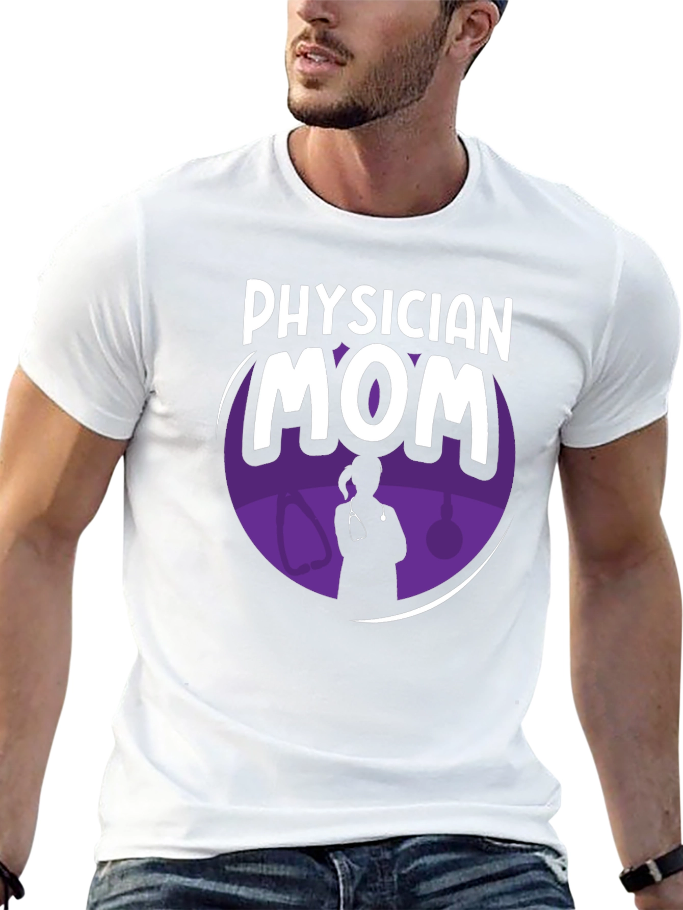 Physician Mom Graphic T-Shirt - Stylish & Comfortable