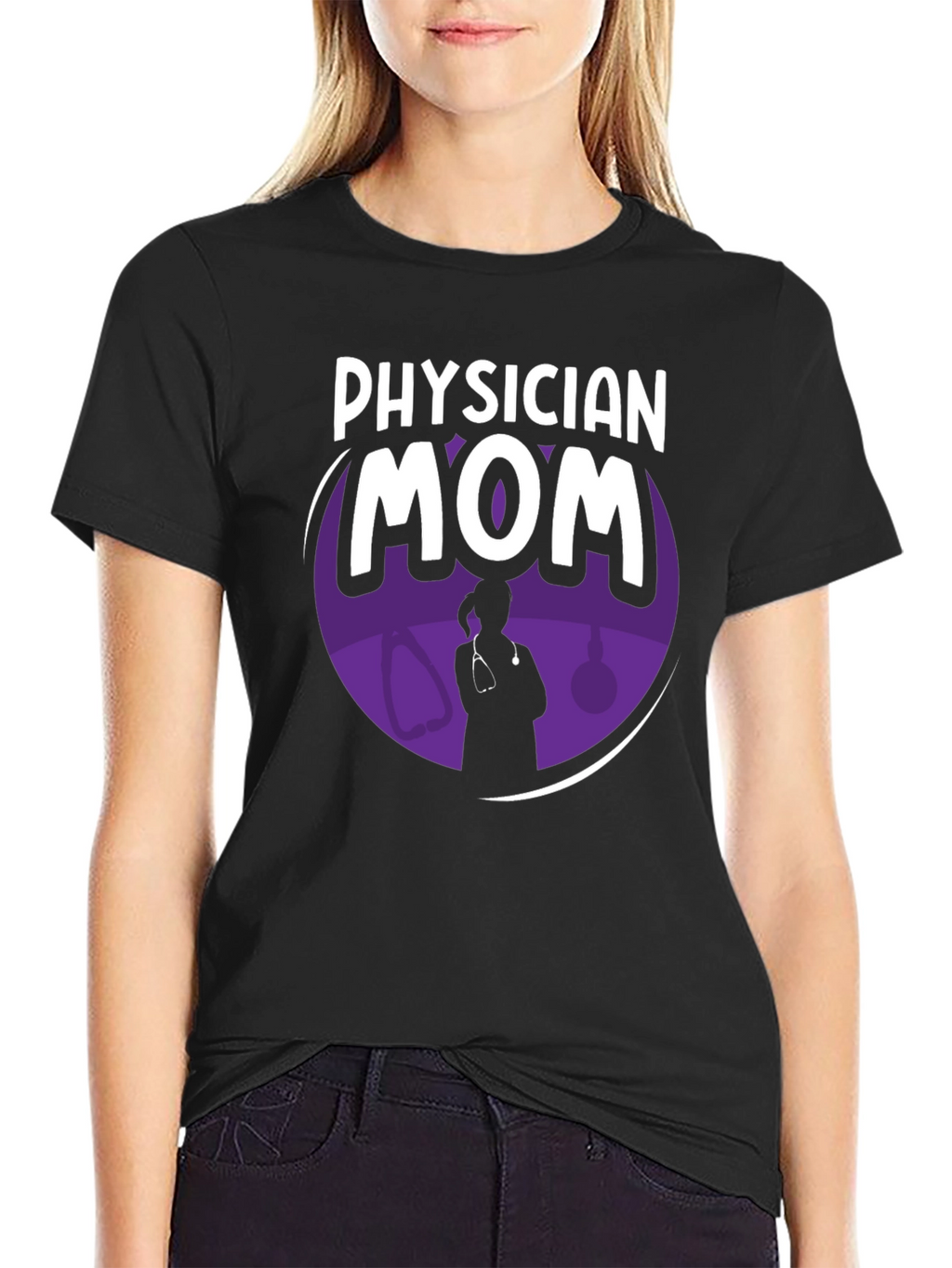 Physician Mom Graphic T-Shirt - Stylish & Comfortable