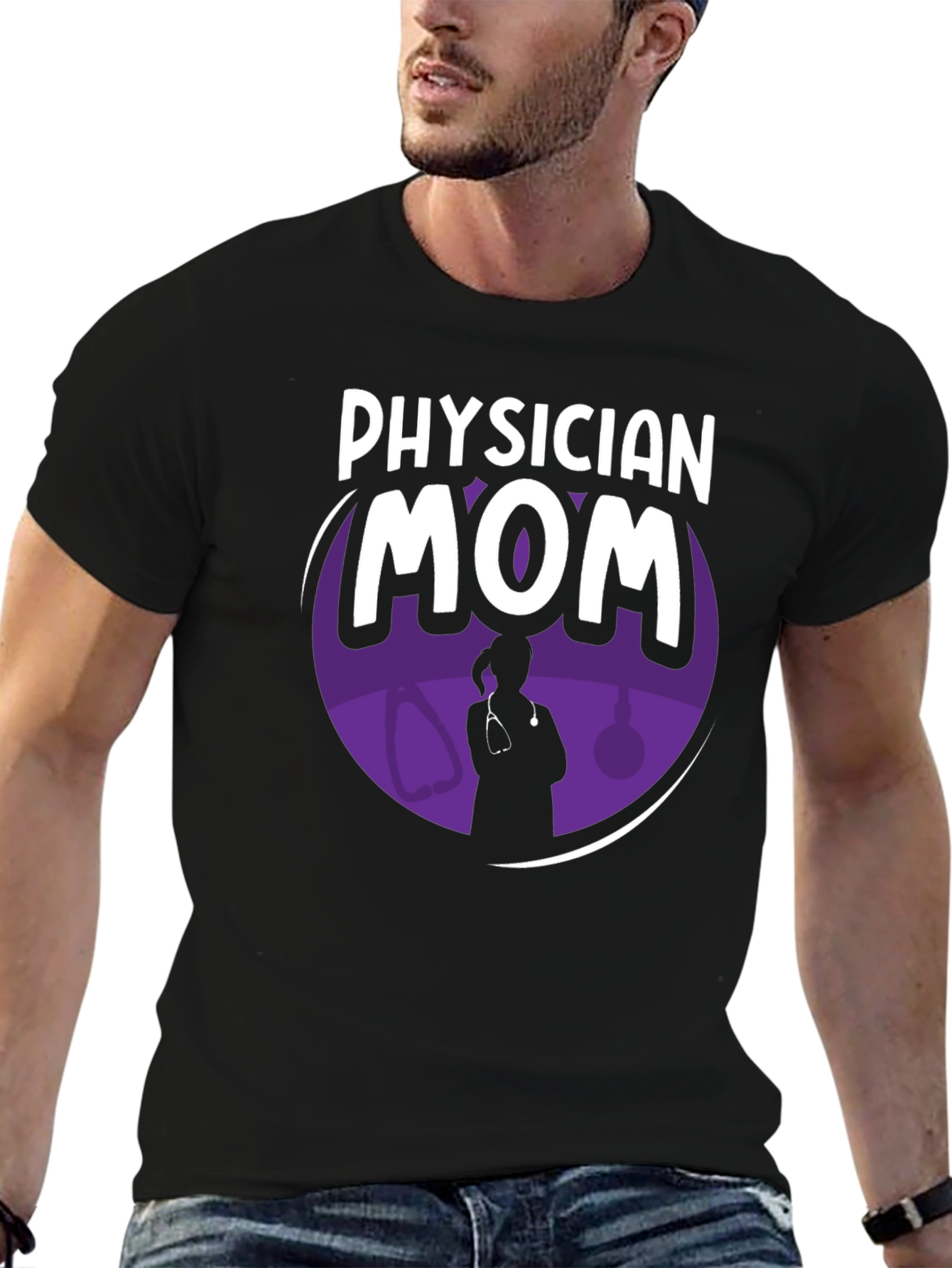 Physician Mom Graphic T-Shirt - Stylish & Comfortable
