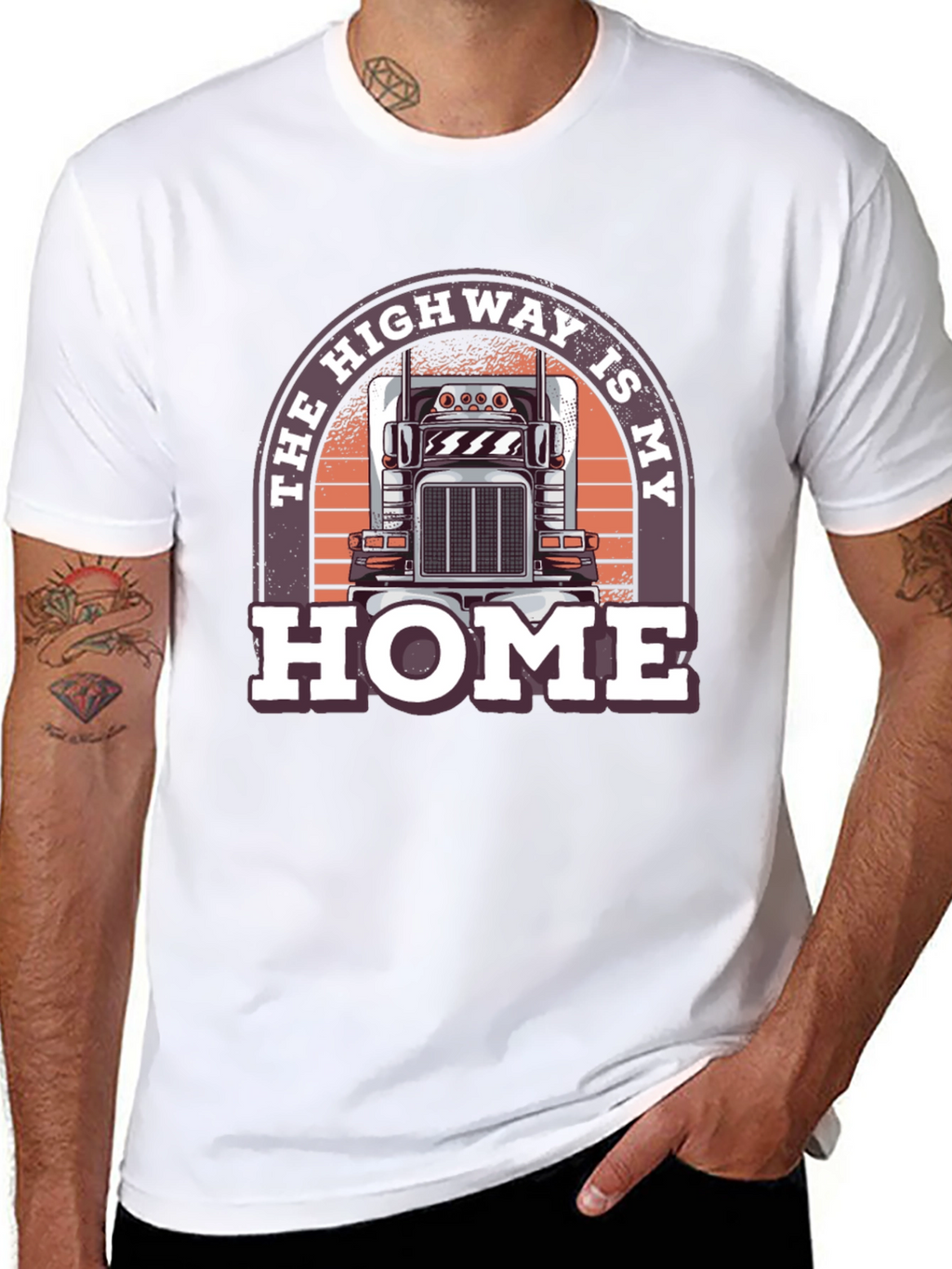 Highway Is My Home Trucker T-Shirt