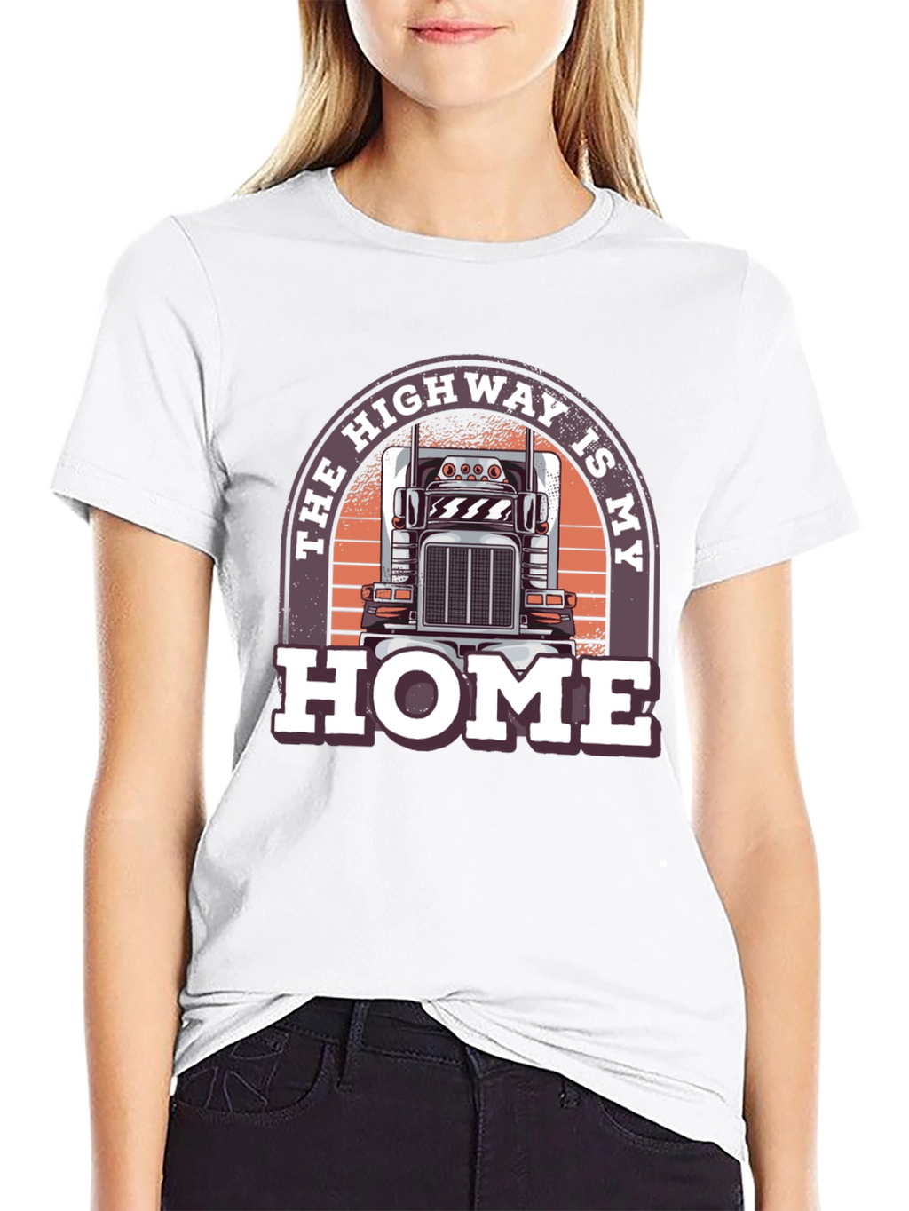 Highway Is My Home Trucker T-Shirt