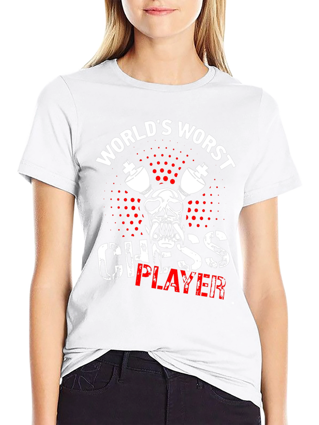 Worlds Worst Chess Player Black T-Shirt