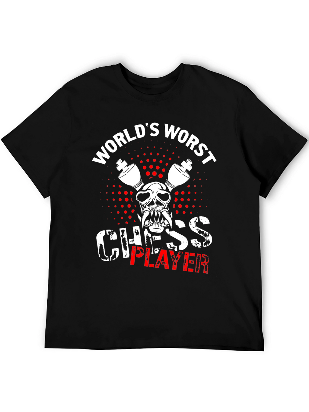 Worlds Worst Chess Player Black T-Shirt