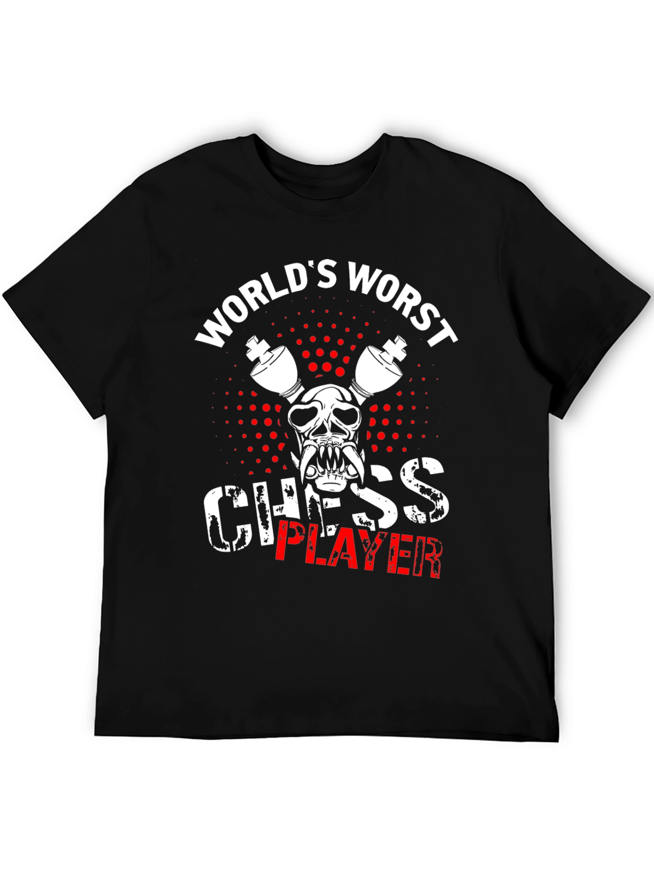 Worlds Worst Chess Player Black T-Shirt