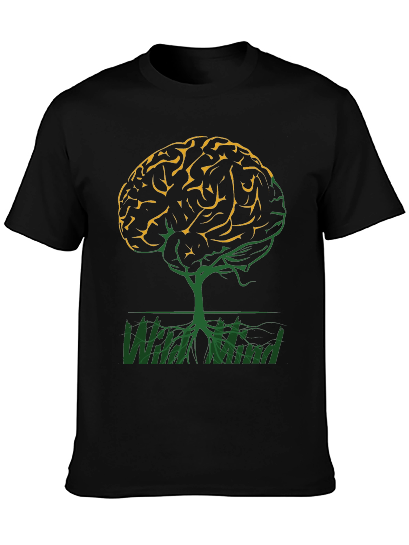 Wild Mind Brain Tree Graphic T-Shirt