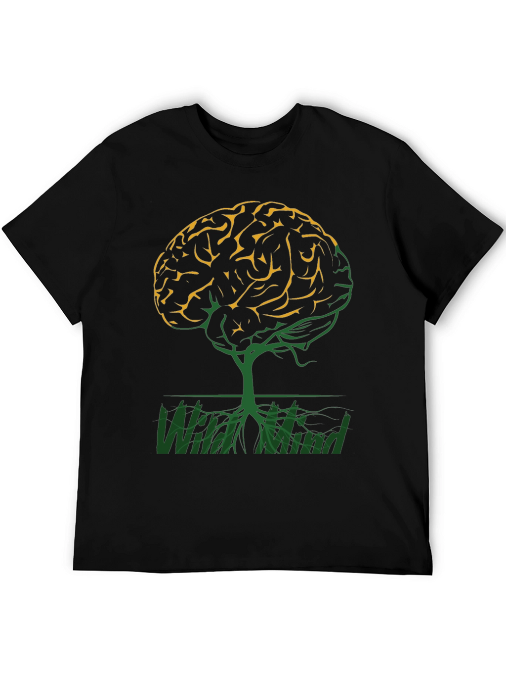Wild Mind Brain Tree Graphic T-Shirt