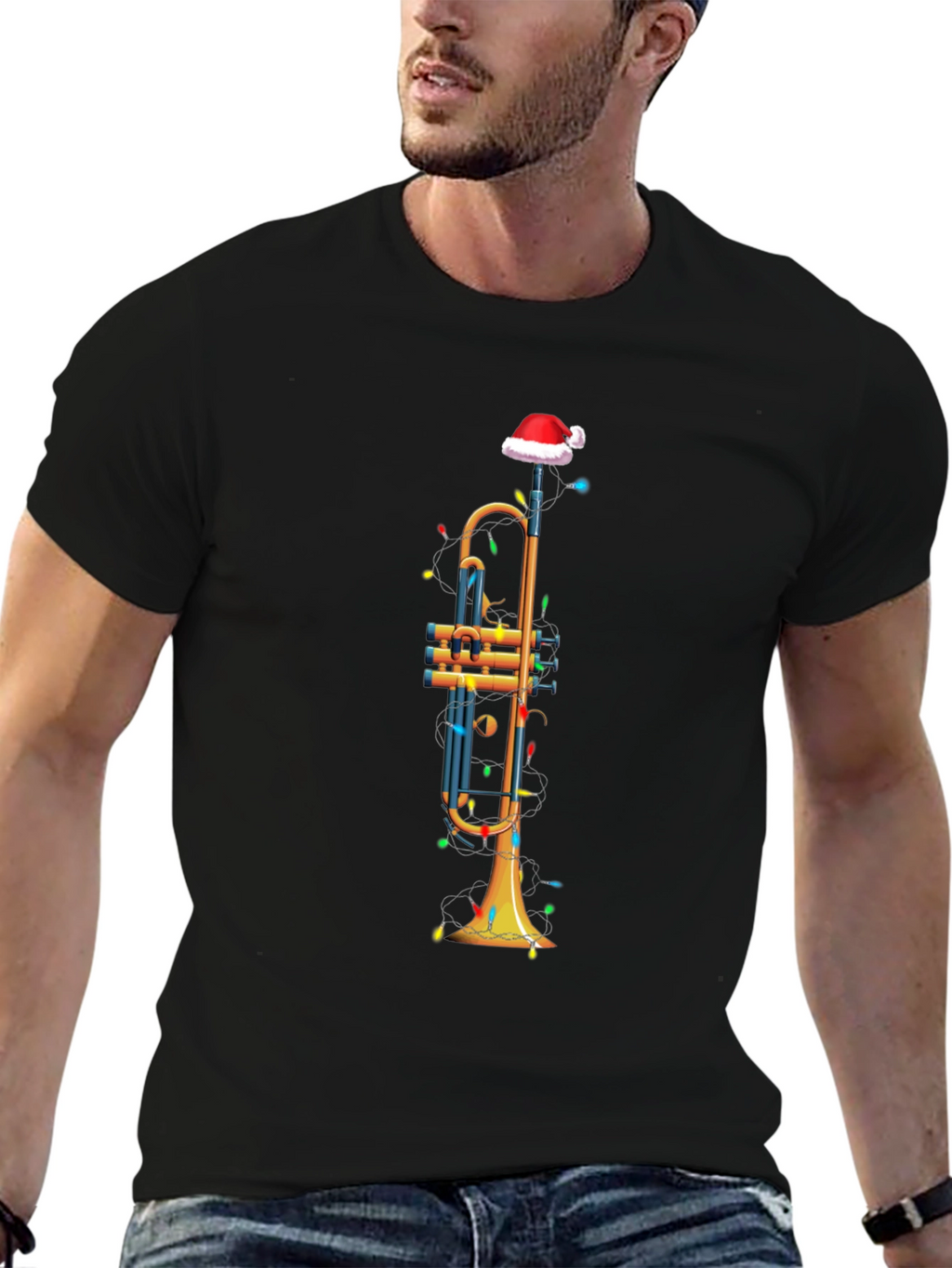 Christmas Trumpet T-Shirt - Holiday Music Tee