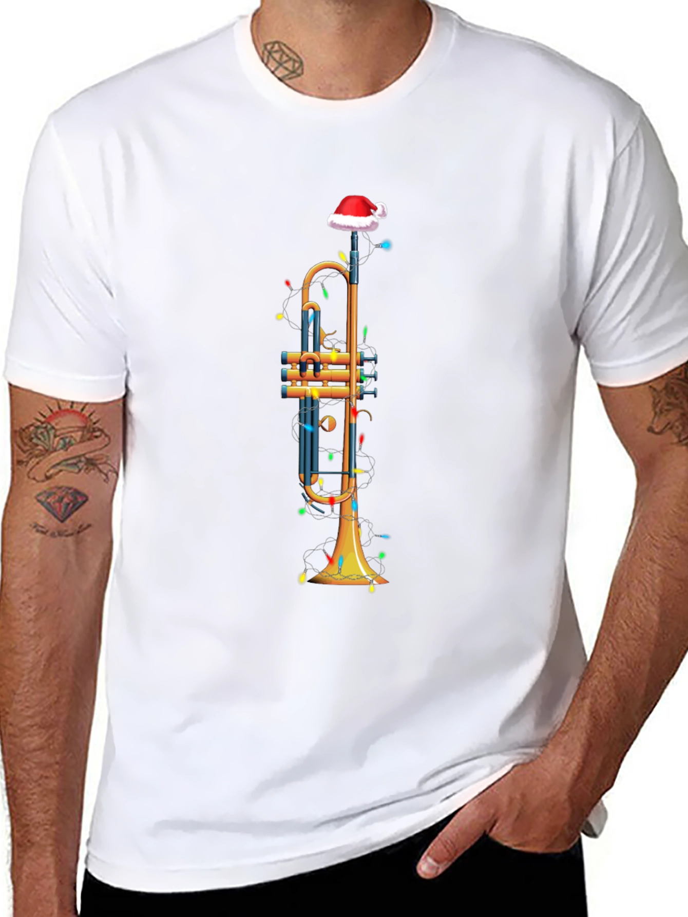 Christmas Trumpet T-Shirt - Holiday Music Tee