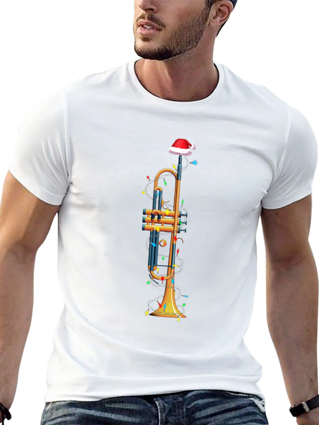 Christmas Trumpet T-Shirt - Holiday Music Tee