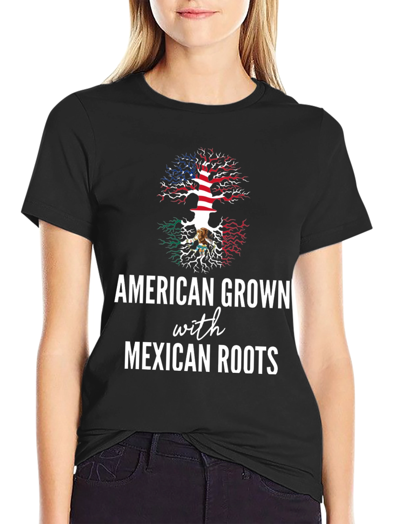 American Grown with Mexican Roots Tee