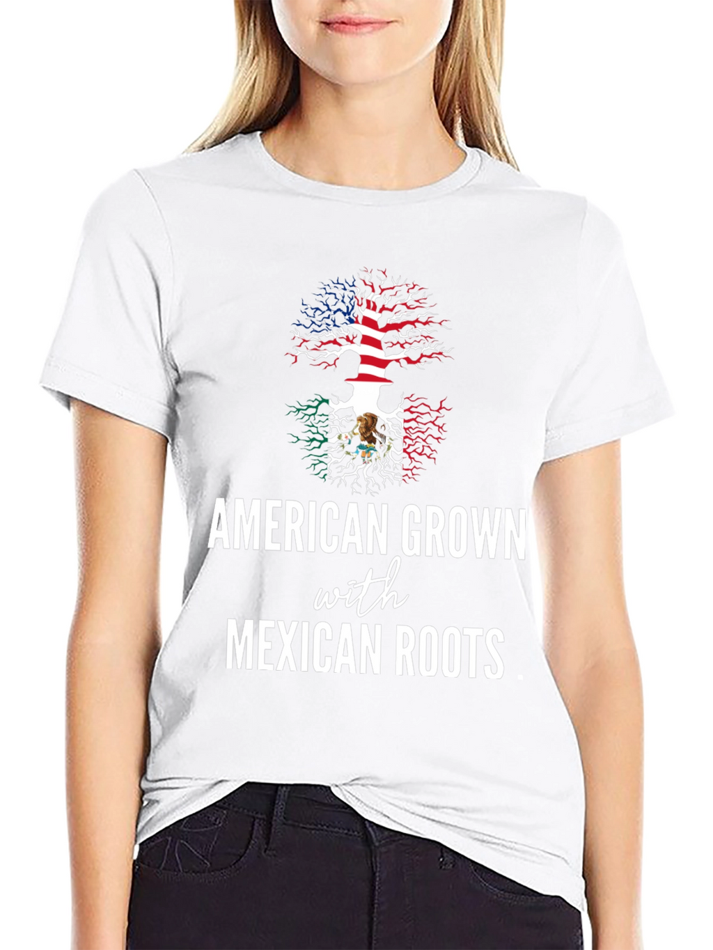 American Grown with Mexican Roots Tee