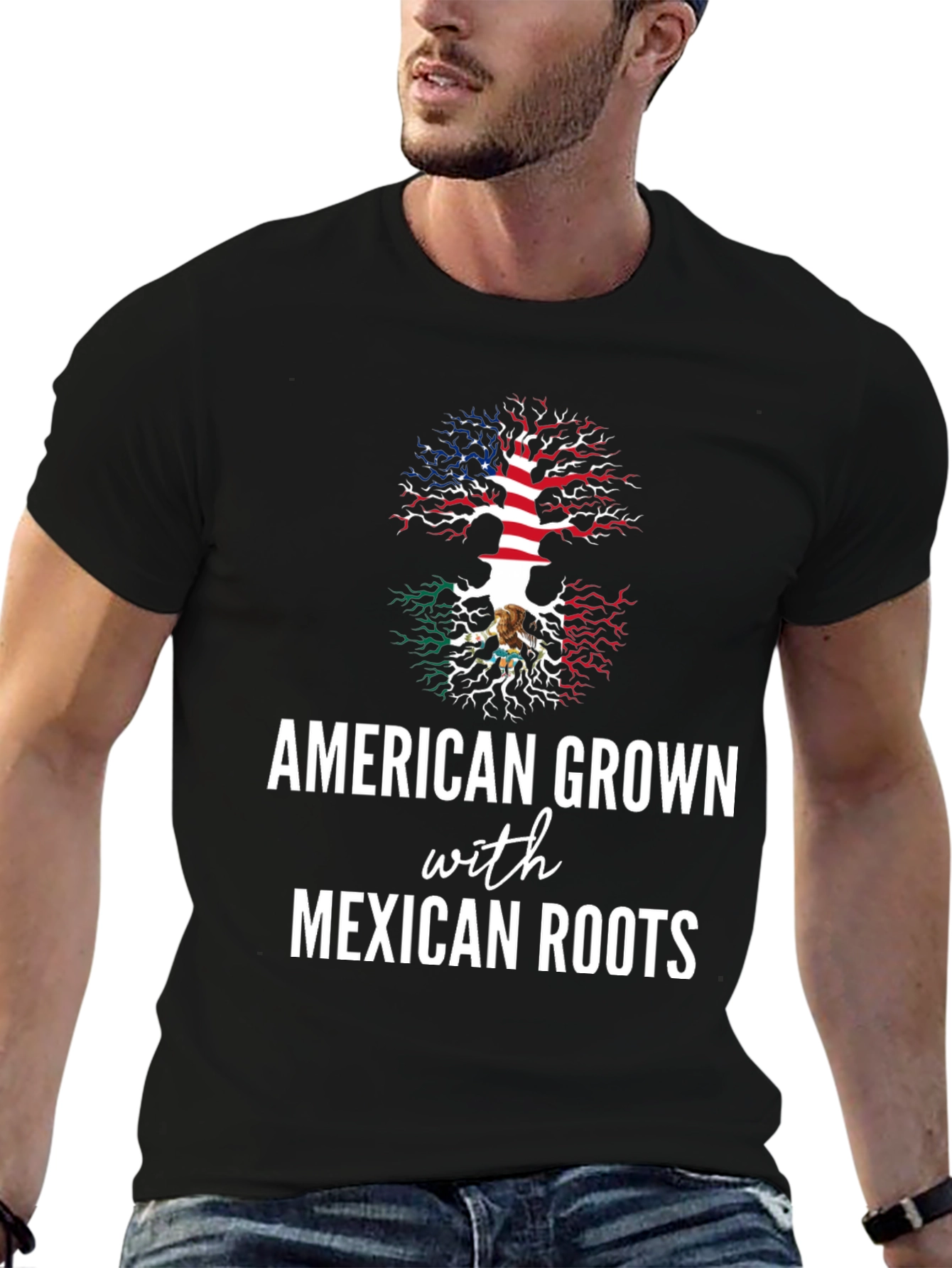 American Grown with Mexican Roots Tee