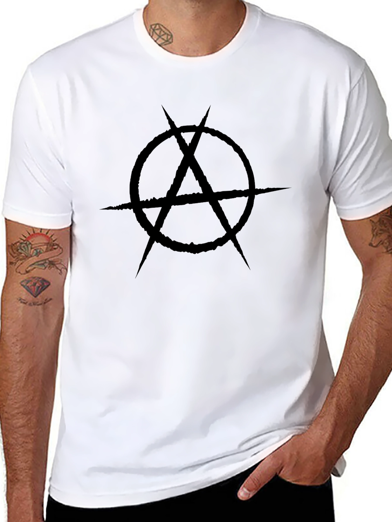Anarchy Symbol Black T-Shirt