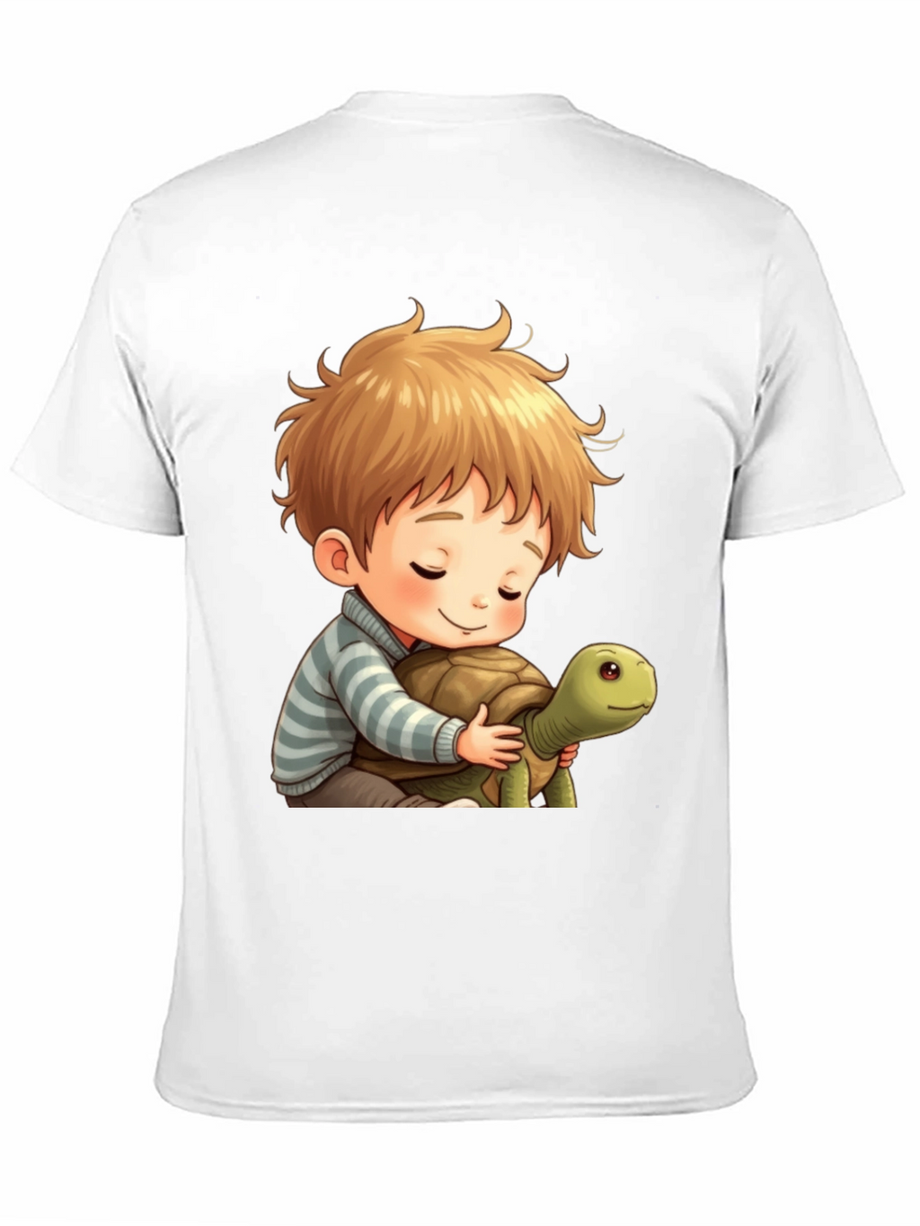 Boy and Turtle Graphic T-Shirt