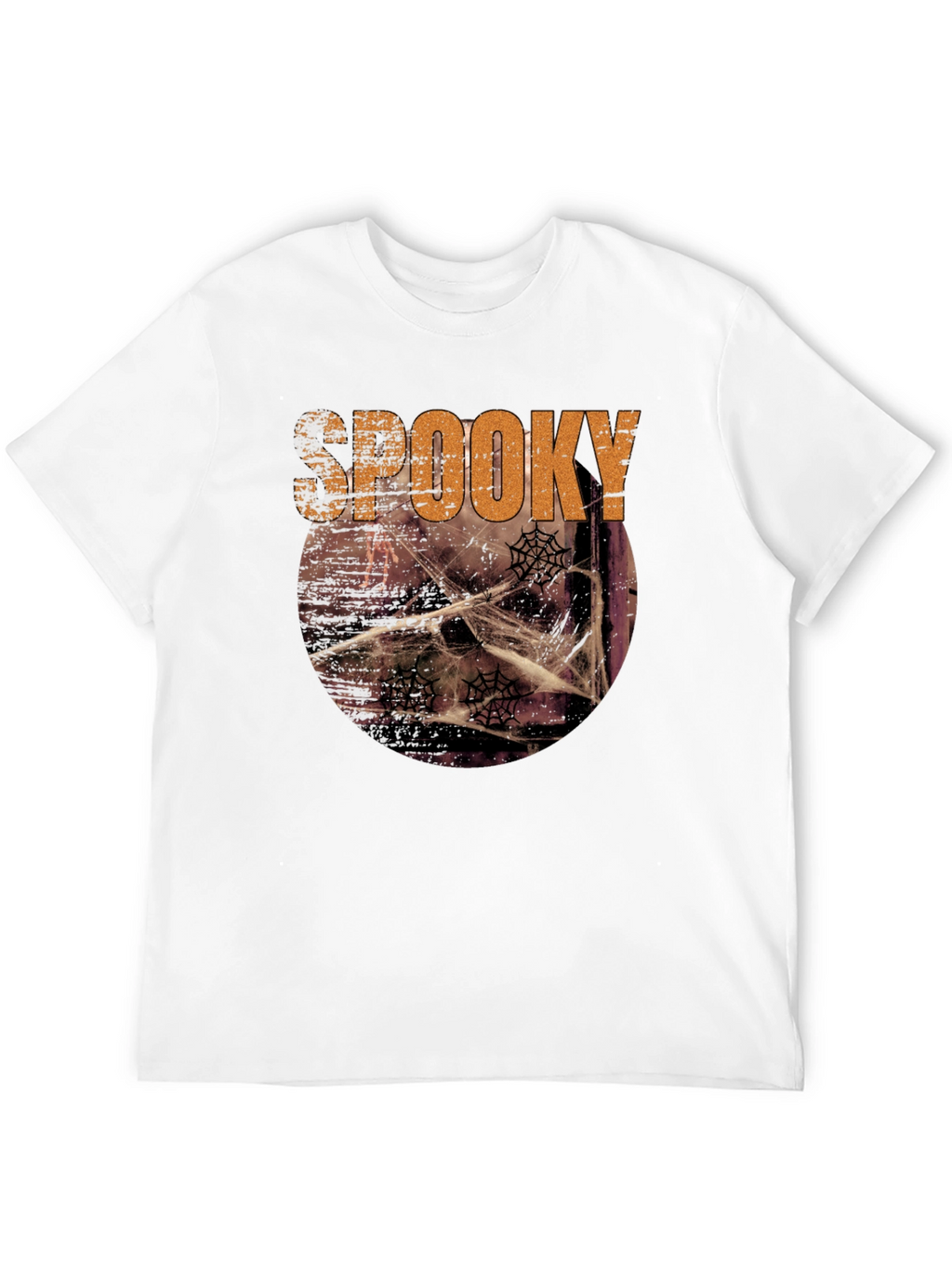 Spooky Halloween Graphic Tee - Mens Black T-Shirt