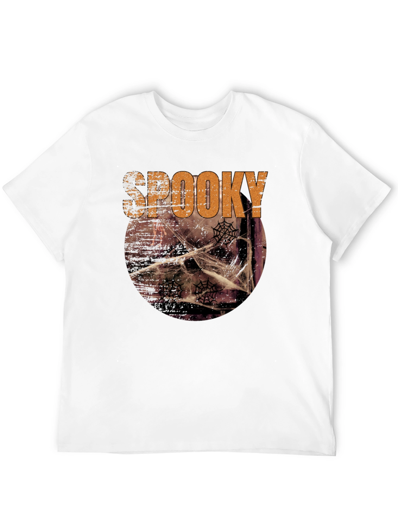 Spooky Halloween Graphic Tee - Mens Black T-Shirt