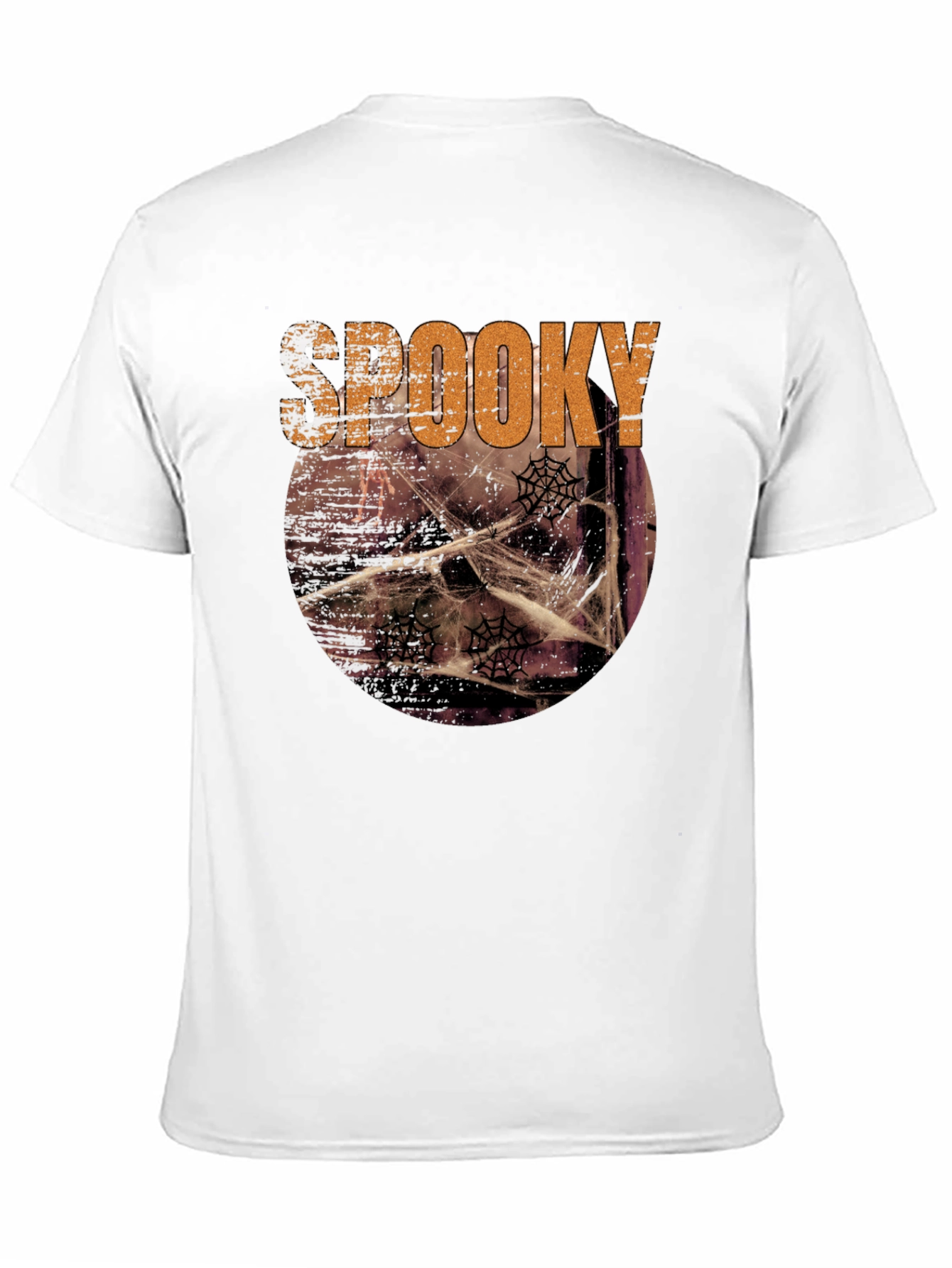 Spooky Halloween Graphic Tee - Mens Black T-Shirt