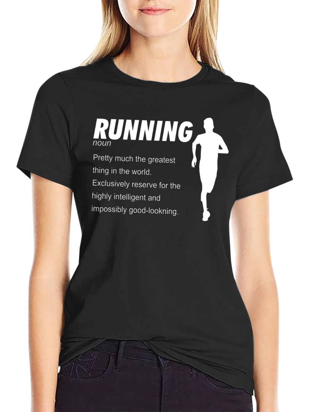 Running Definition Black T-Shirt - Funny Athlete Shirt