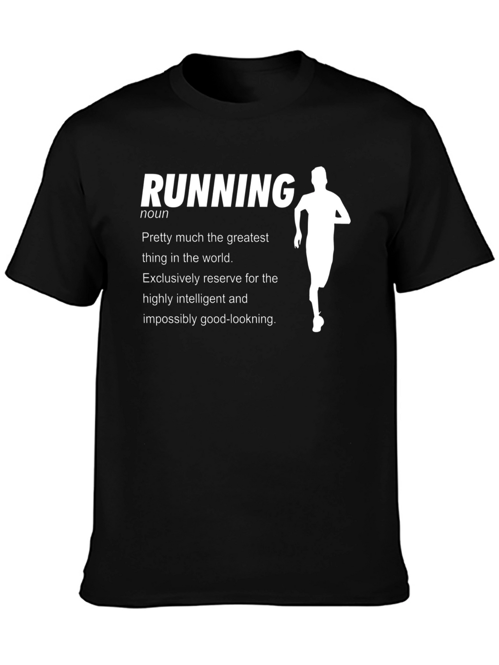 Running Definition Black T-Shirt - Funny Athlete Shirt