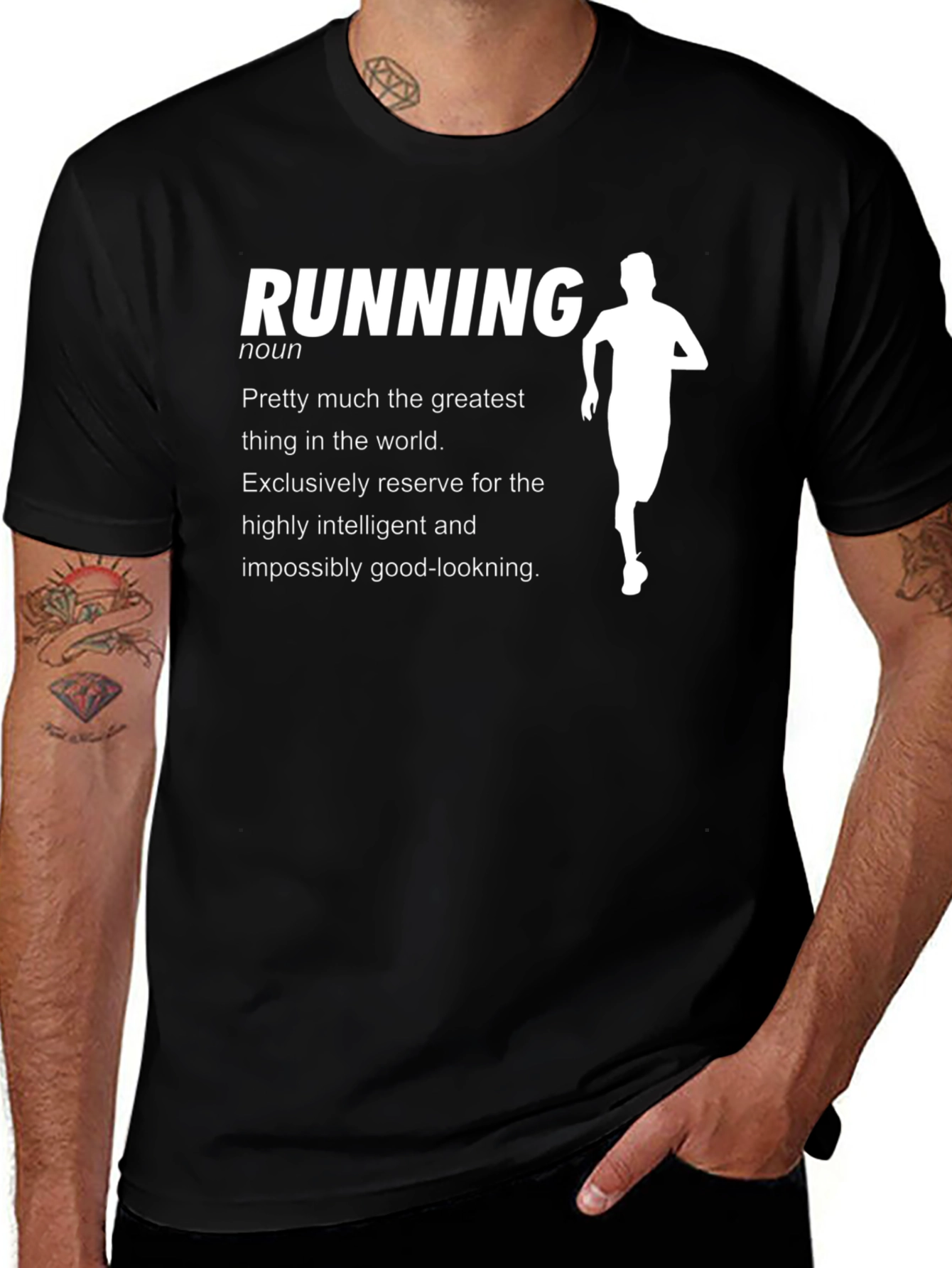 Running Definition Black T-Shirt - Funny Athlete Shirt