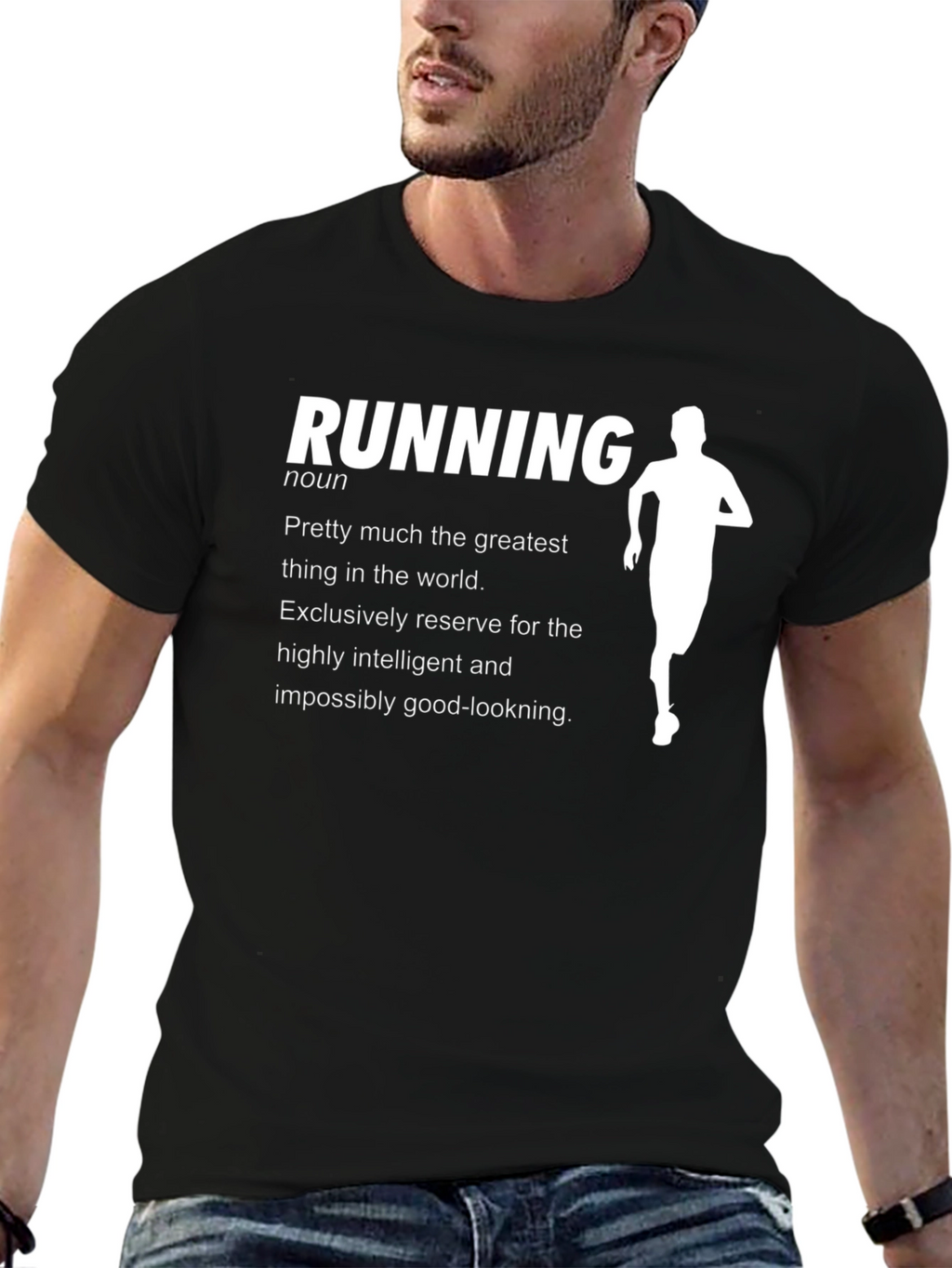 Running Definition Black T-Shirt - Funny Athlete Shirt