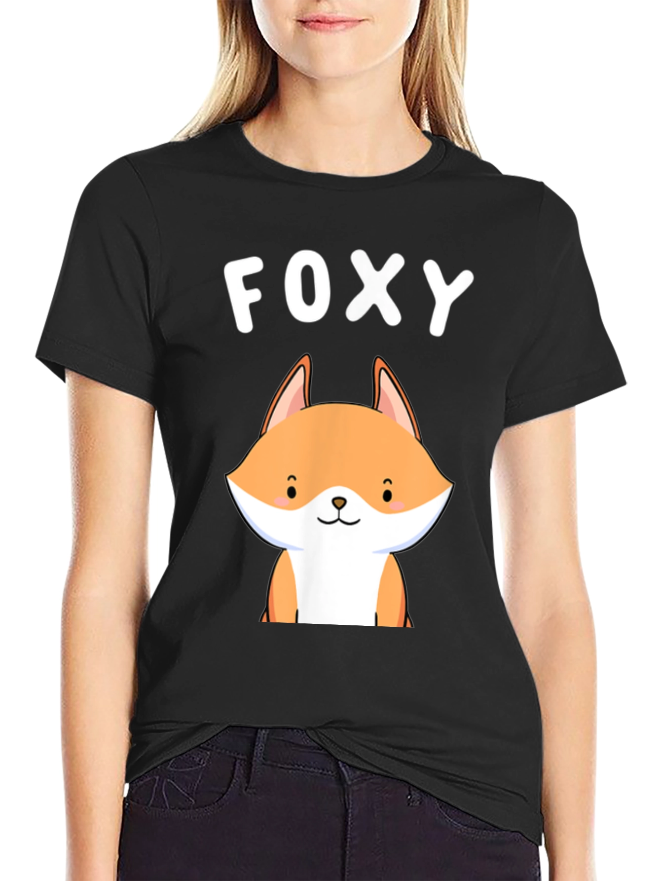 Foxy Graphic Tee - Cute Fox Design