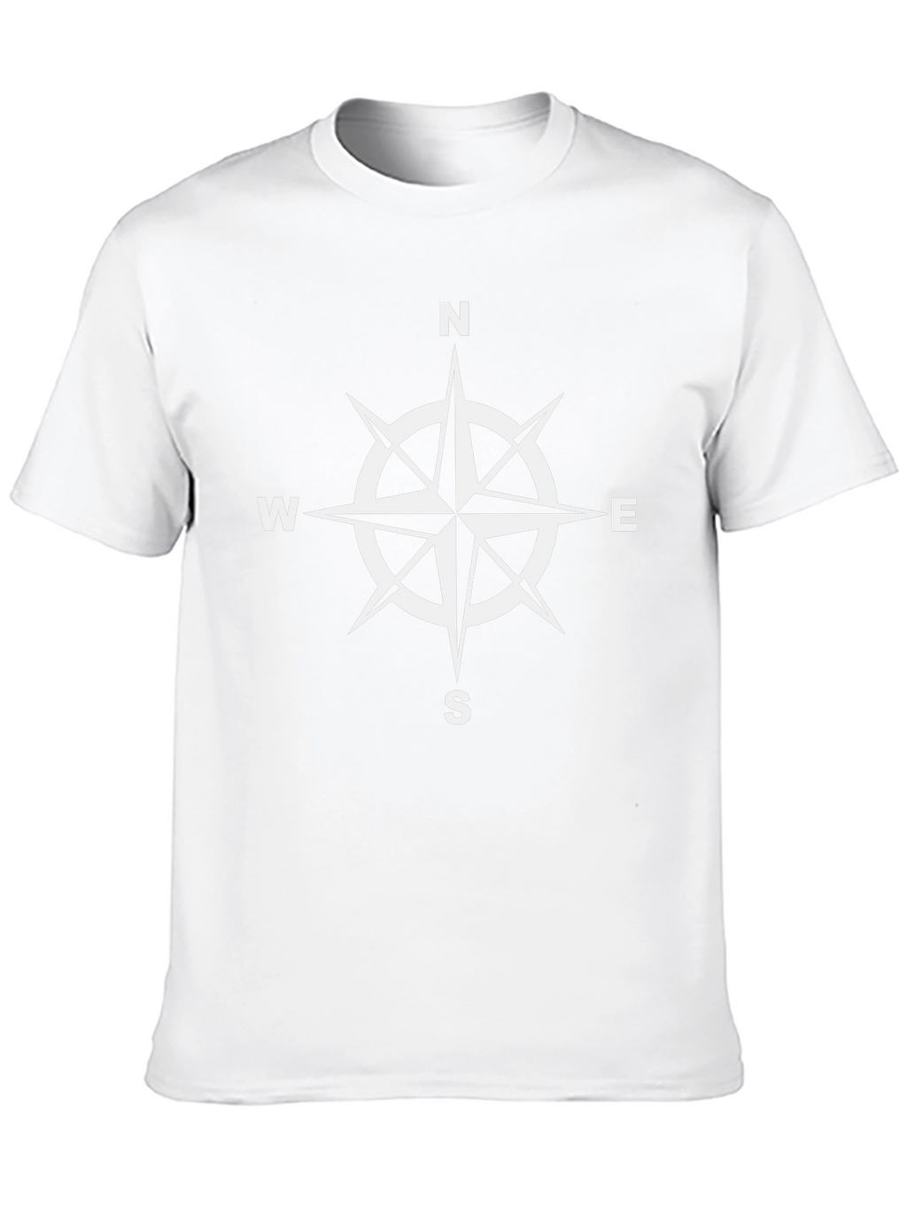 Compass Rose Graphic T-Shirt - Black
