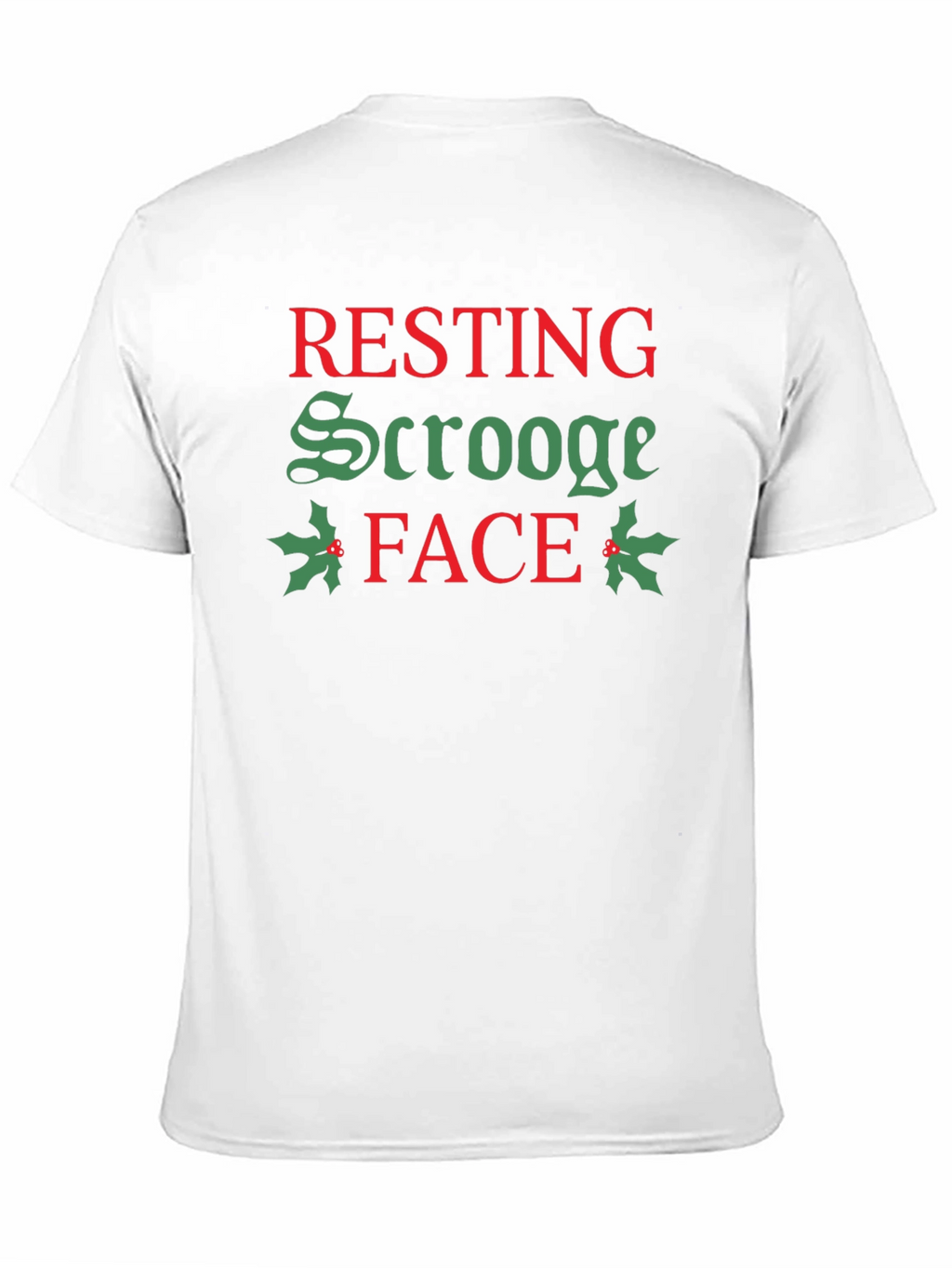 Resting Scrooge Face Christmas Holiday T-Shirt