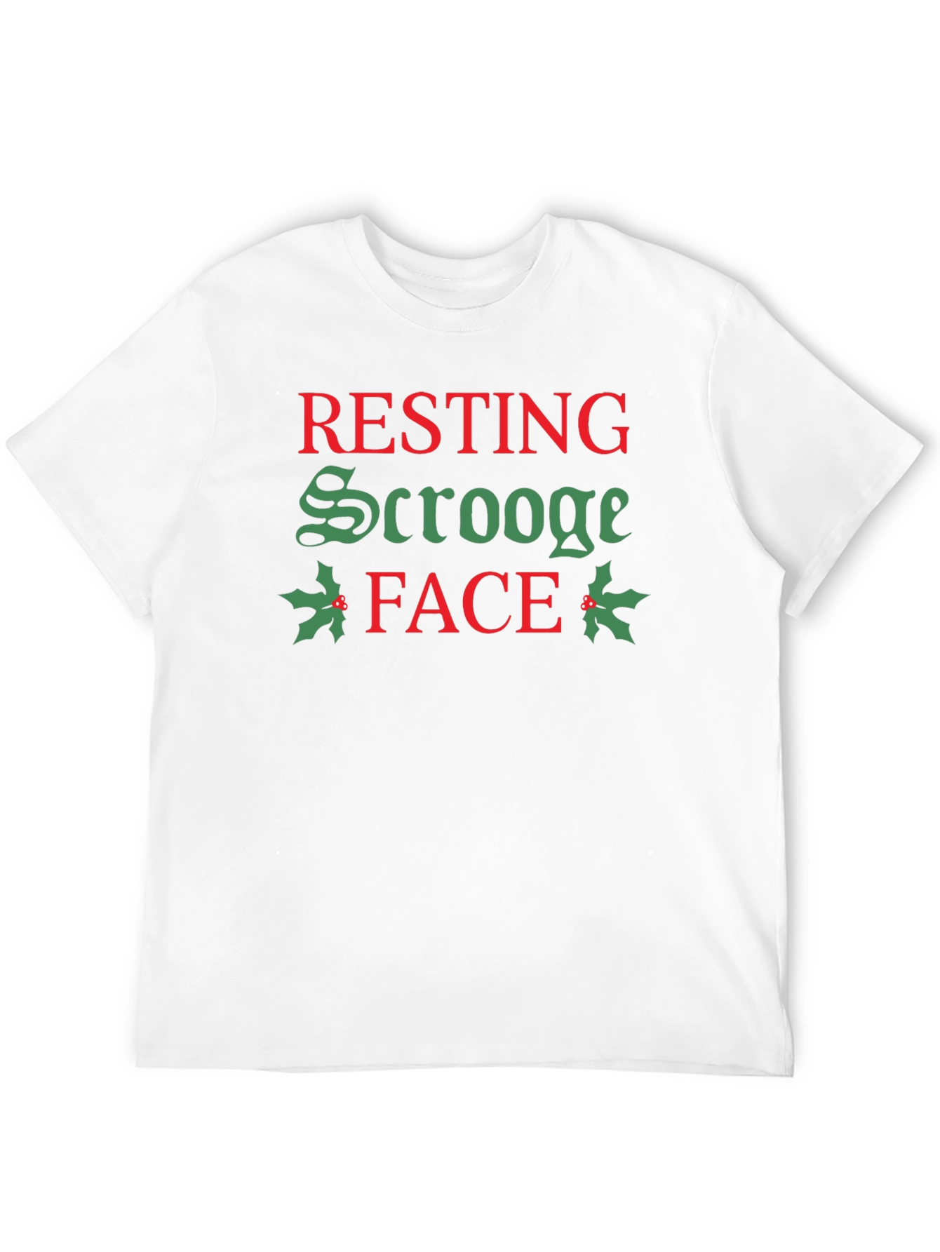 Resting Scrooge Face Christmas Holiday T-Shirt