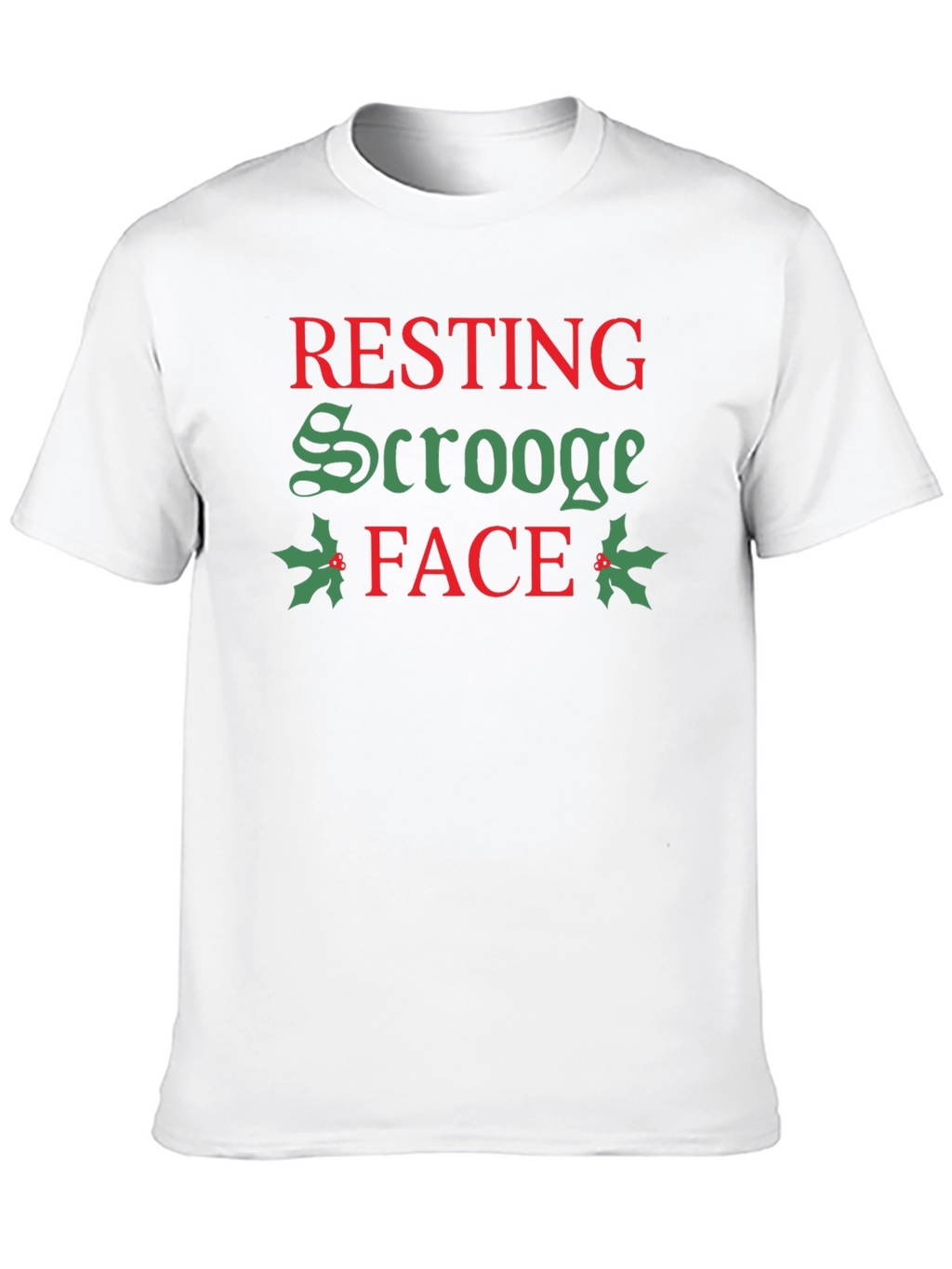Resting Scrooge Face Christmas Holiday T-Shirt
