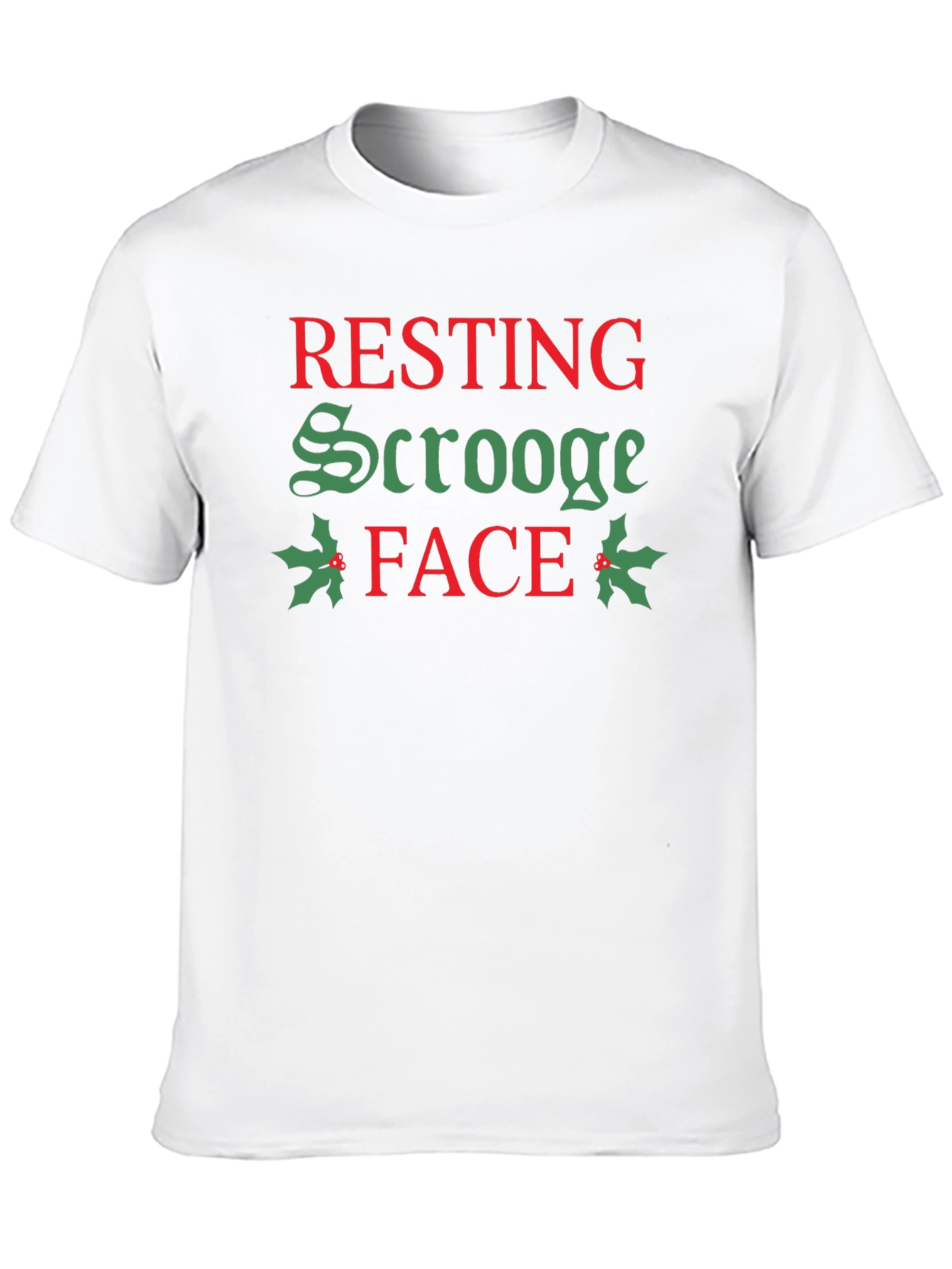 Resting Scrooge Face Christmas Holiday T-Shirt