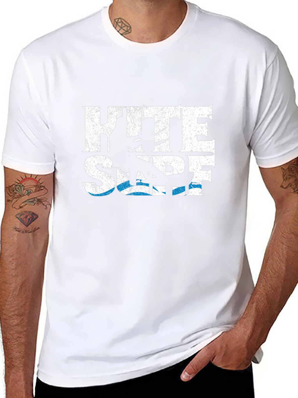 Kite Surf Graphic Tee - Black